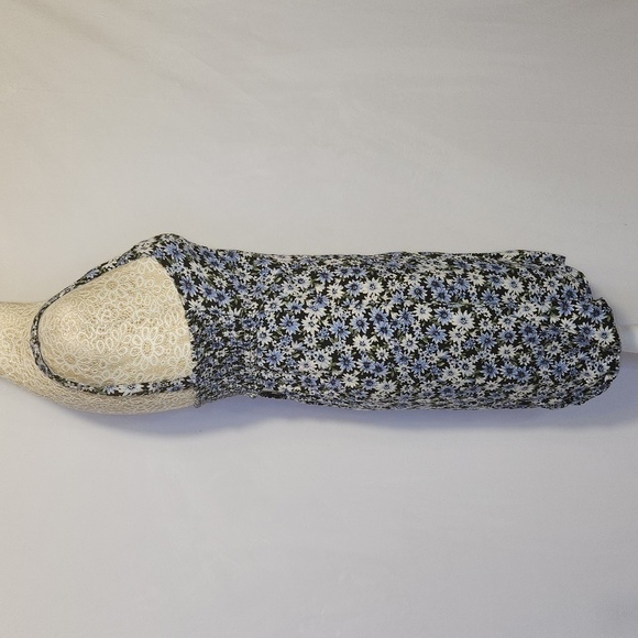 American Eagle Women's Size XS Blue Floral Print Sleeveless Cut-Out Summer Dress - Picture 5 of 12